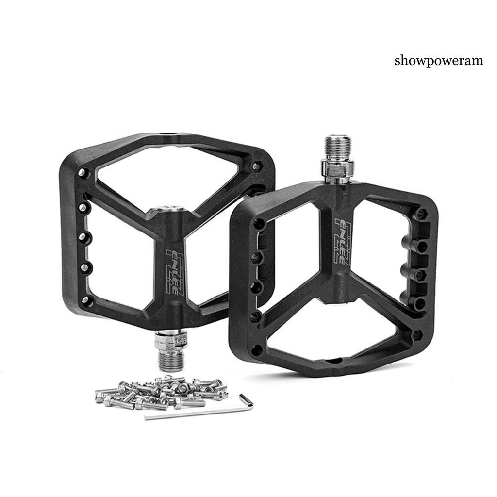 Set 1 Cặp Phẳng Phẳng Có Vòng Bi Kín Mặt Rộng Thông Dụng Cho Xe Đạp Leo Núi