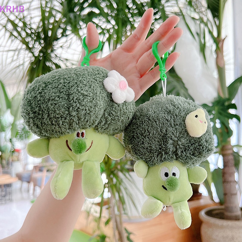 Móc Khóa Hình Thú Nhồi Bông Broccoli Dễ Thương Mới