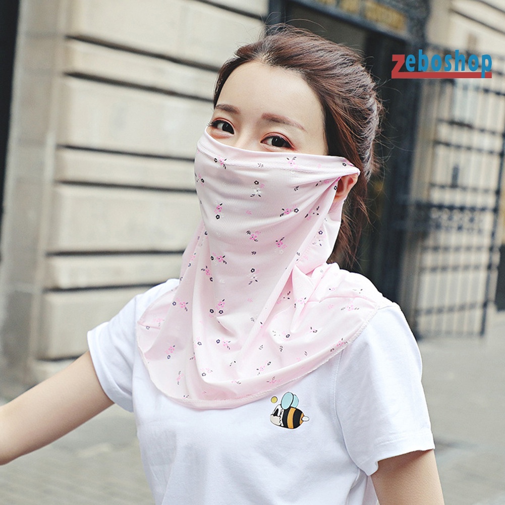 Khẩu Trang Kiêm Khăn Choàng Cổ Chống Tia UV Thoáng Khí Phong Cách Thể Thao Thời Trang Mùa Hè Cho Nữ