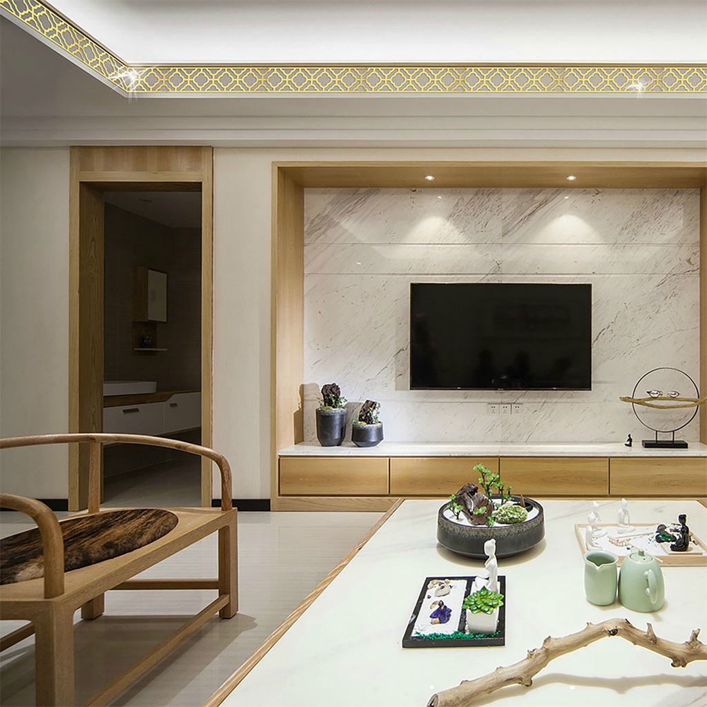 Miếng Dán Tường Bằng Acrylic Họa Tiết Hình Học 3D Độc Đáo Trang Trí Nhà Cửa