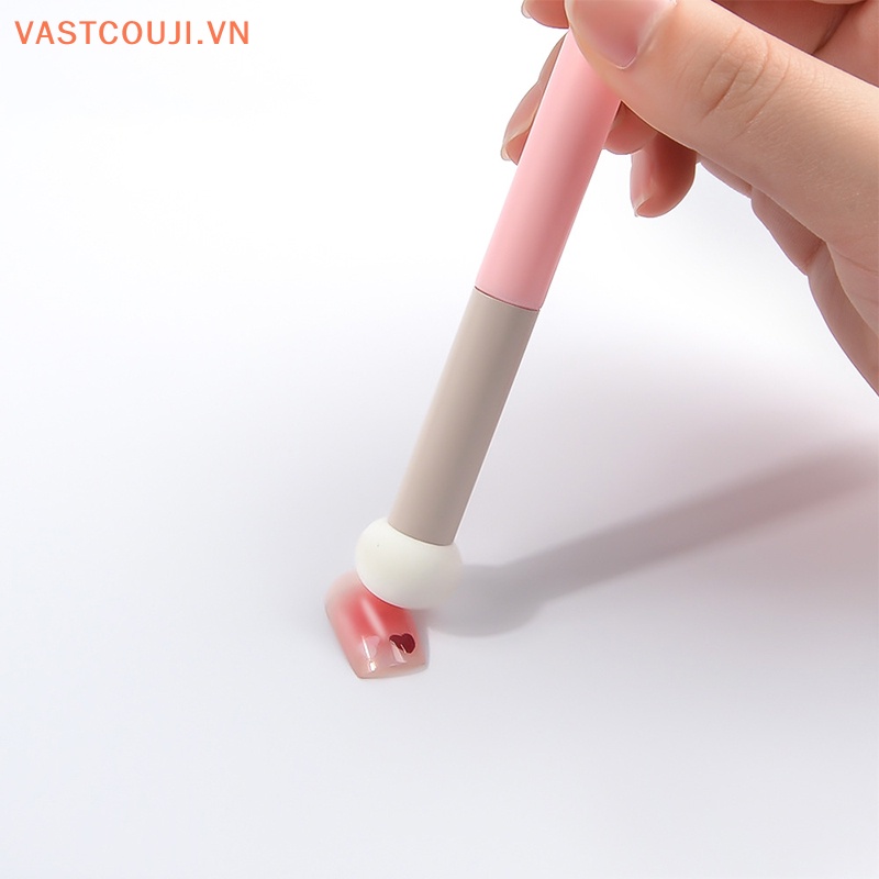 1 Cọ Đầu Xốp Chấm Bi Trang Trí Móng Tay