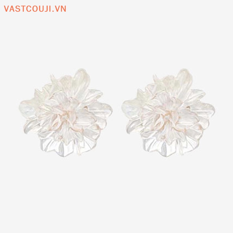 1 Đôi Bông Tai Hình Hoa Bằng Resin Thời Trang Dành Cho Nữ