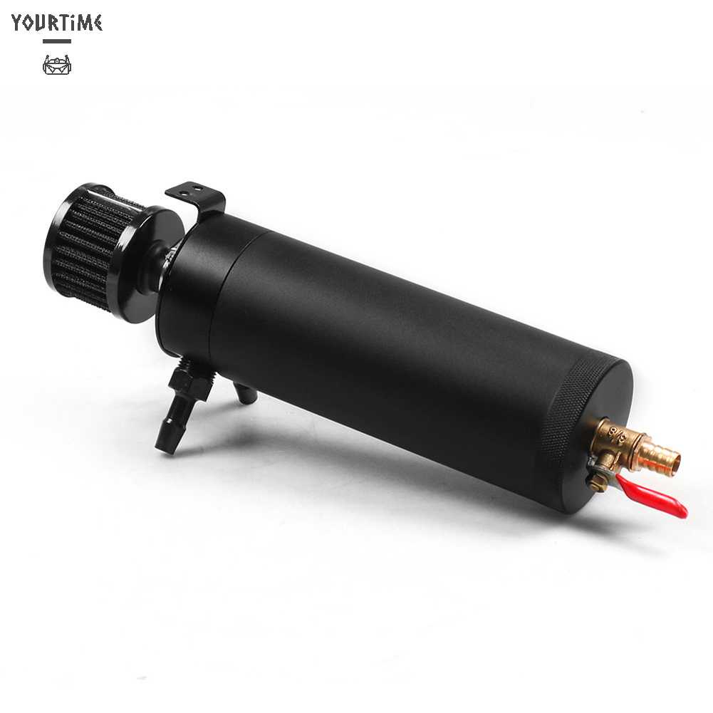 Bình Đựng Dầu 2 Cổng Bằng Nhôm Cho Xe Hơi