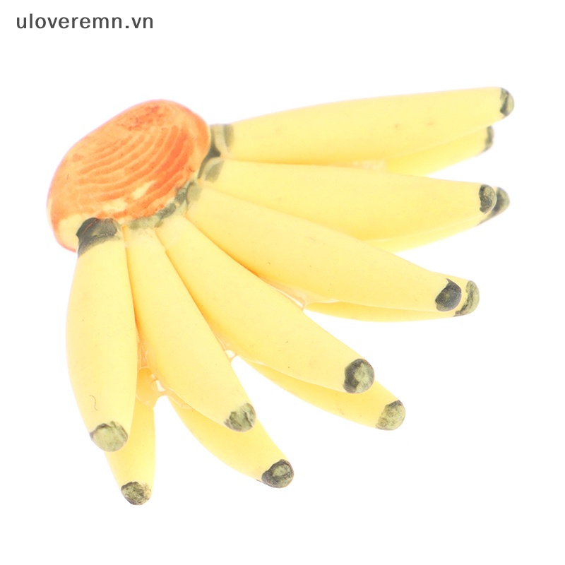 Quả Chuối Giả Bằng Nhựa Resin 1Bunch 1: 12 Trang Trí Nhà Búp Bê