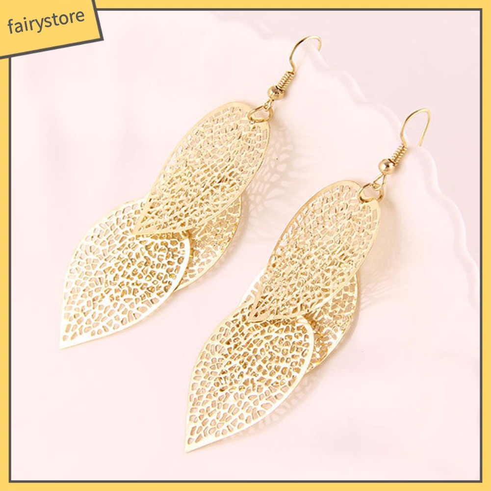 Đôi Bông Tai Hình Chiếc Lá Thời Trang Dành Cho Nữ