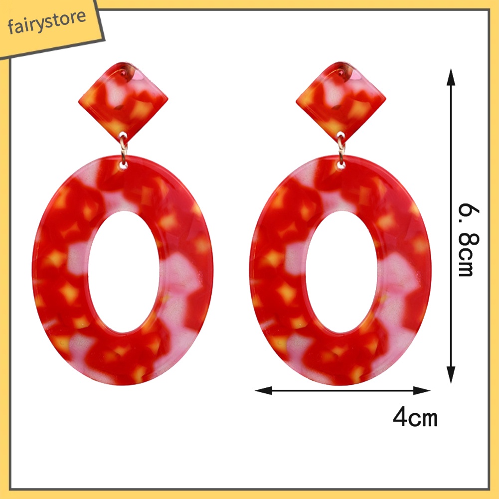 Bông Tai Hình Tròn Họa Tiết Rằn Ri Thời Trang Dành Cho Nữ