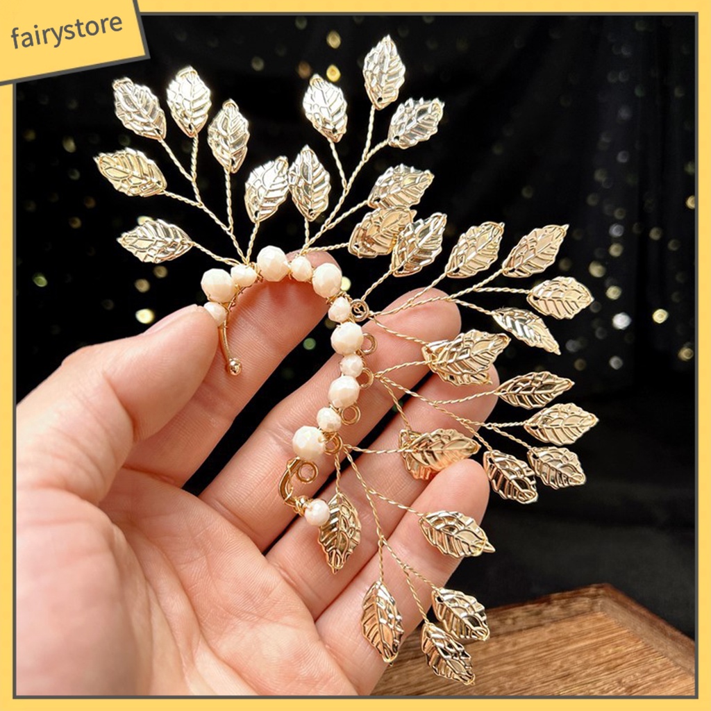 [FRO] 1 Khuyên Tai Dạng Kẹp Bằng Kim Loại Không Cần Xỏ Lỗ Hình Chiếc Lá Phong Cách Vintage Tinh Tế Cho Nữ