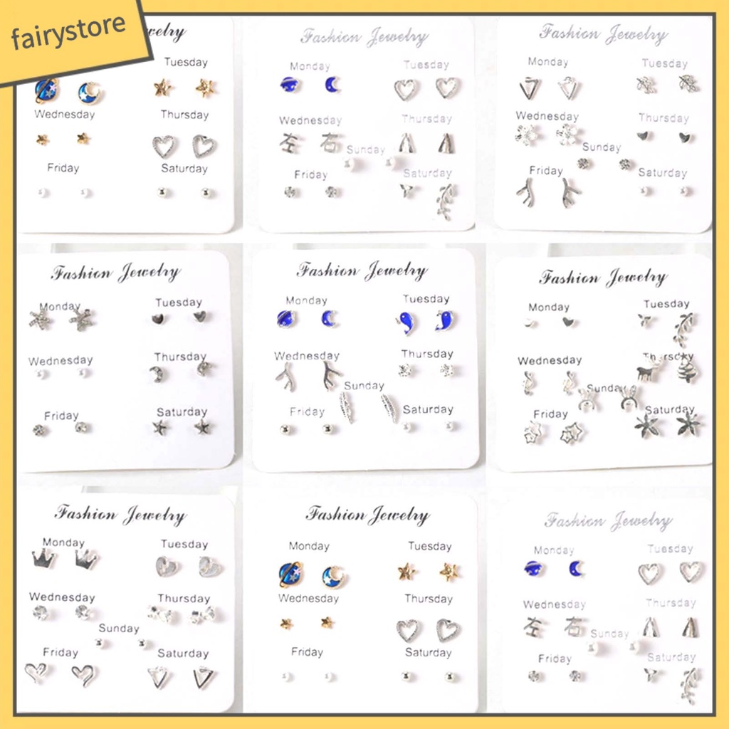 Bông Tai Hình Ngôi Sao Bằng Hợp Kim Dễ Thương