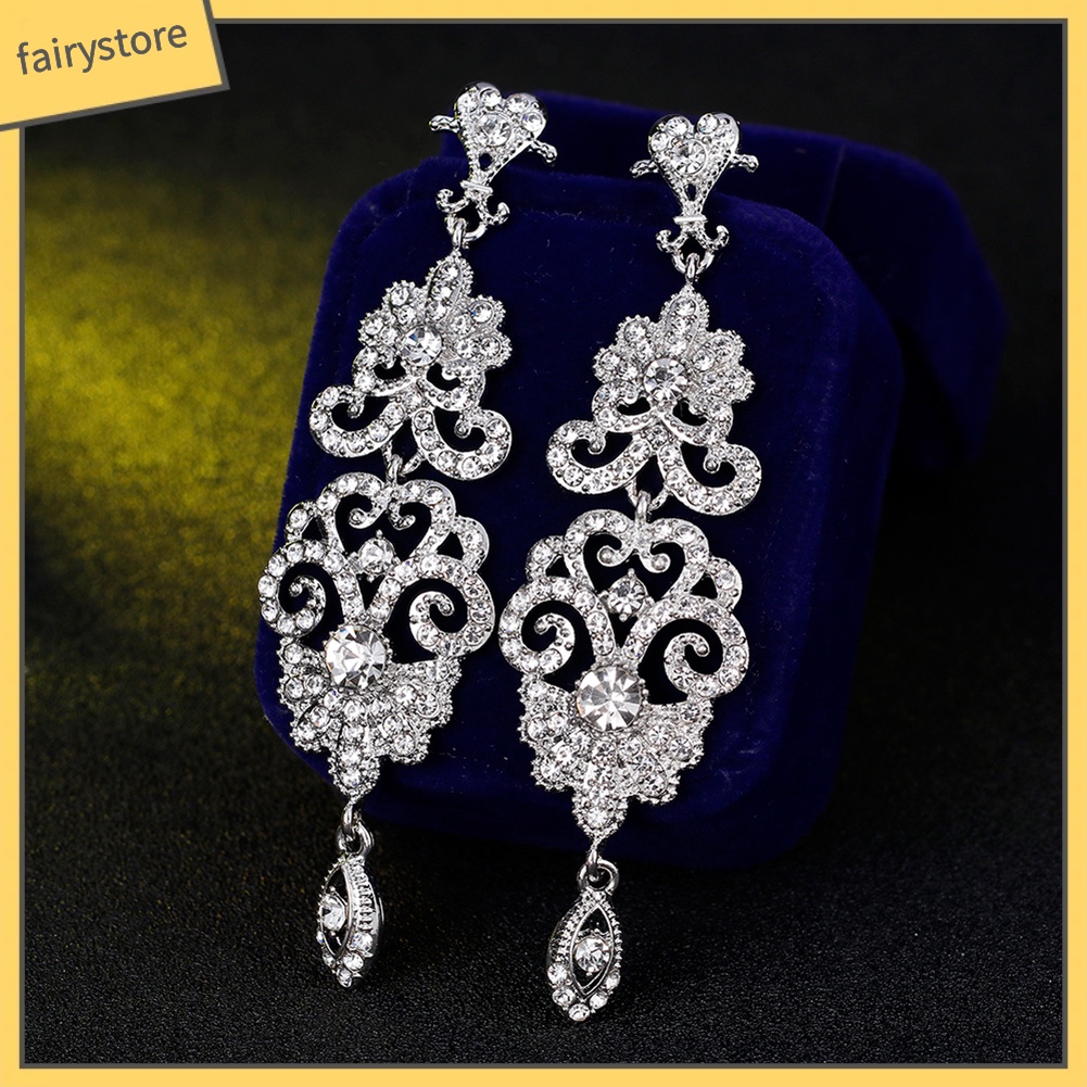 Bông Tai Đính Đá Thời Trang Dành Cho Nữ