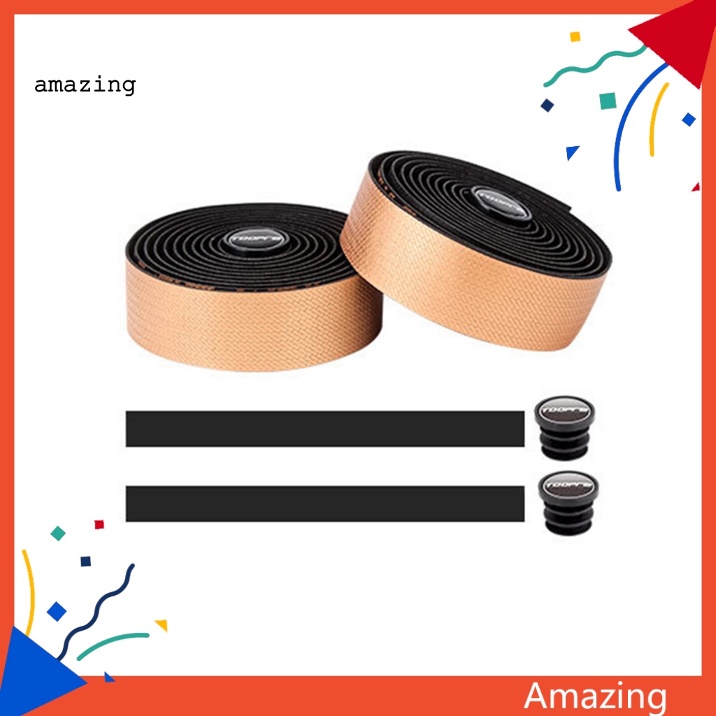 1 Bộ Băng Quấn Tay Lái Xe Đạp Giả Da Co Giãn Họa Tiết Hình Học Màu Gradient