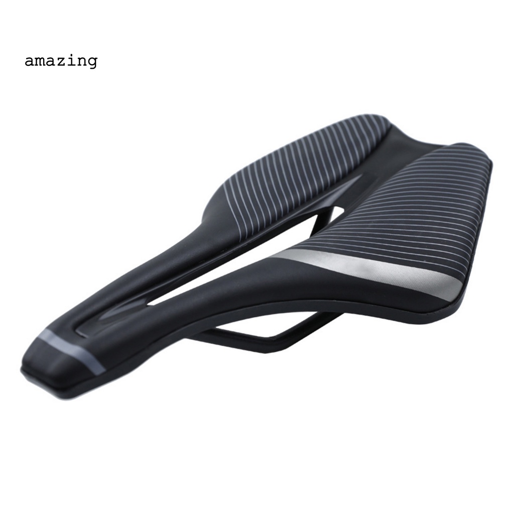 Yên Xe Đạp Leo Núi MTB Giả Da In Họa Tiết Kẻ Sọc