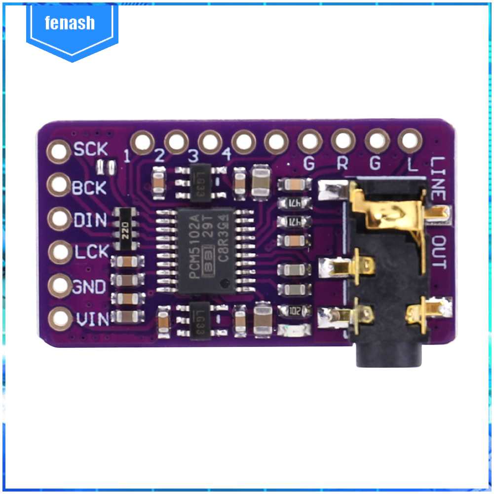 Mô Đun Giải Mã Âm Thanh Kỹ Thuật Số I2S PCM5102A DAC GY-PCM5102 I2S Cho Raspberry Pi PHAT Format 1 Cái
