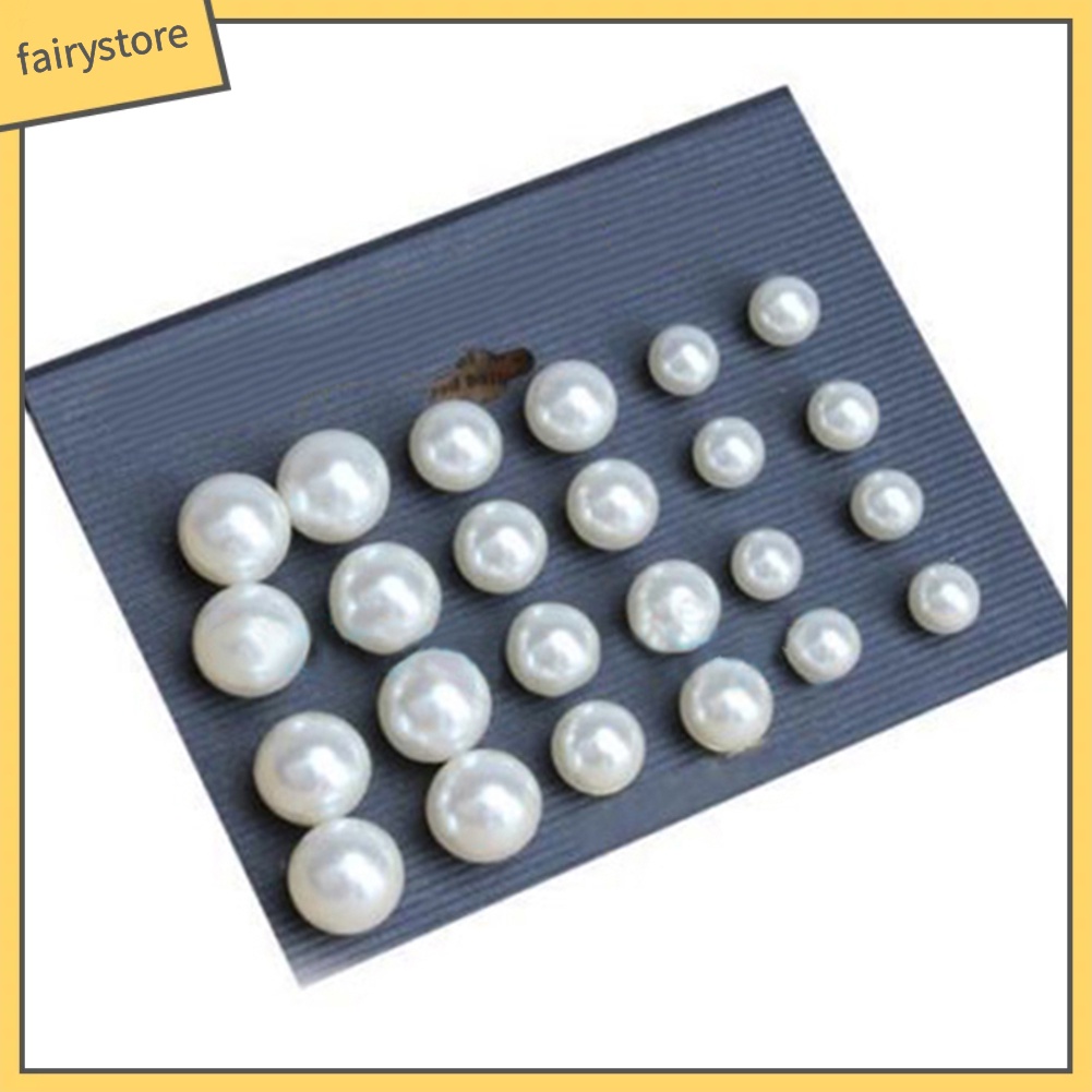 12 Đôi Bông Tai Ngọc Trai Giả Thời Trang Cho Nữ