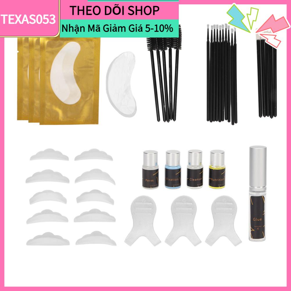 Texas053 Bộ Dụng Cụ Uốn Lông Mi Lâu Dài Thân Thiện Với Làn Da Nâng Cho Salon Sử Tại Nhà