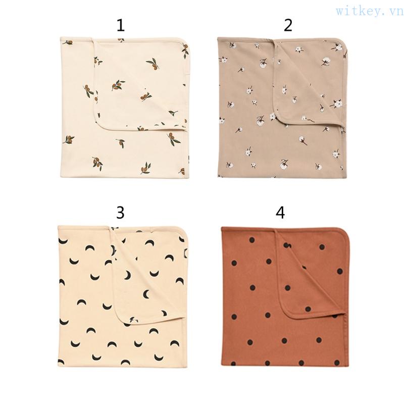 Chăn Quấn Bé Sơ Sinh Bằng Cotton In Họa Tiết Dễ Thương Ốp