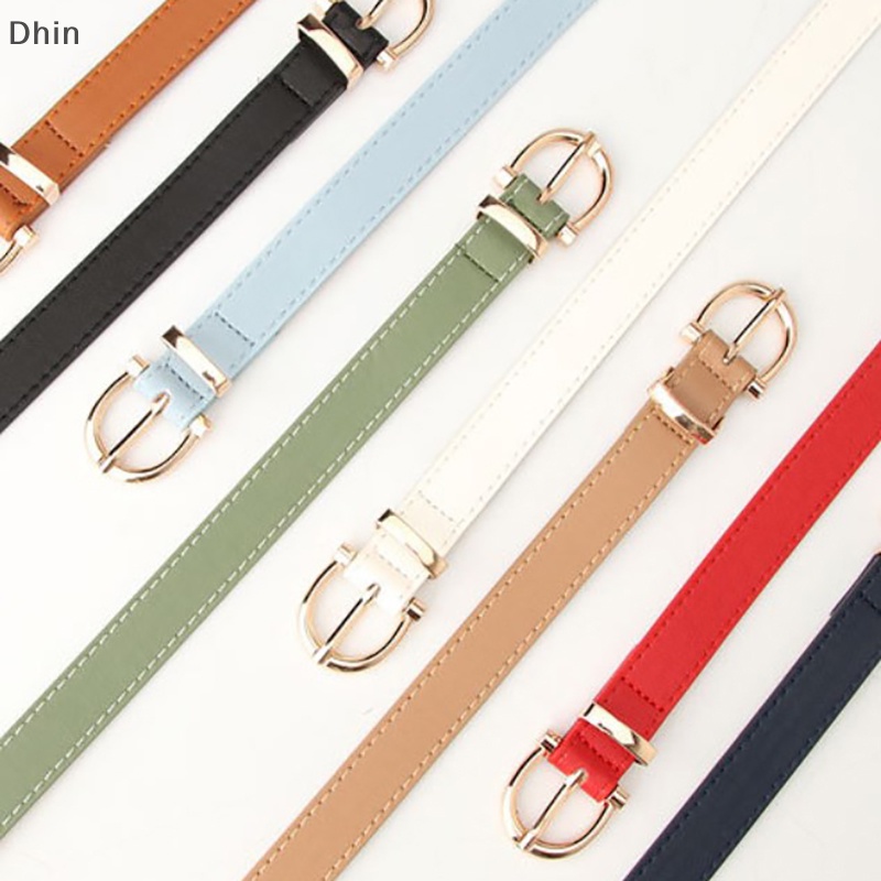 Thắt Lưng Da PU Khóa Kim Loại Đơn Giản Thời Trang Cho Nữ