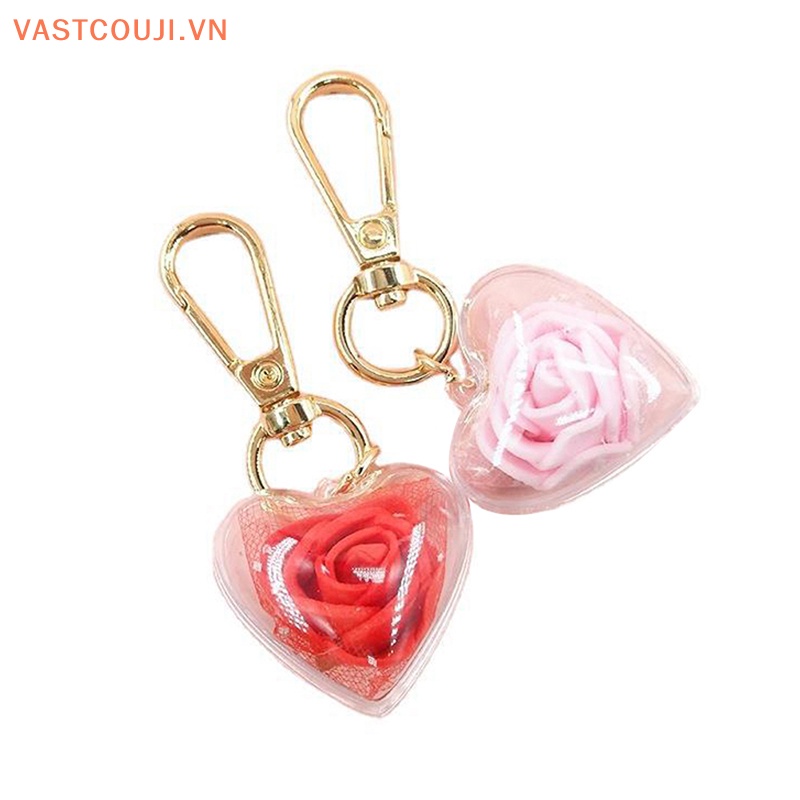 Móc Khóa Hình Hoa Hồng VASTJI Thời Trang Dành Cho Nữ