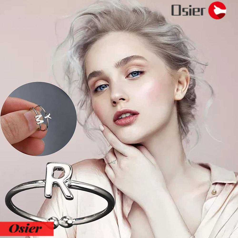 OSIER1 Nhẫn 26 Chữ Cái Có Thể Điều Chỉnh Kích Cỡ