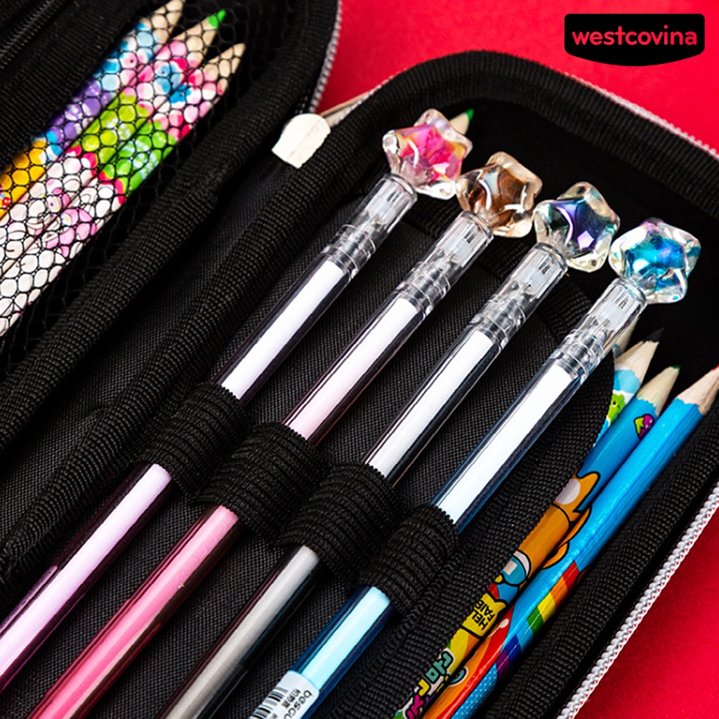 [WSTN]✎Túi Đựng Bút Hình Xe Hơi Sức Chứa Lớn Có Khóa Kéo Chống Thấm Nước Bề Mặt Mịn