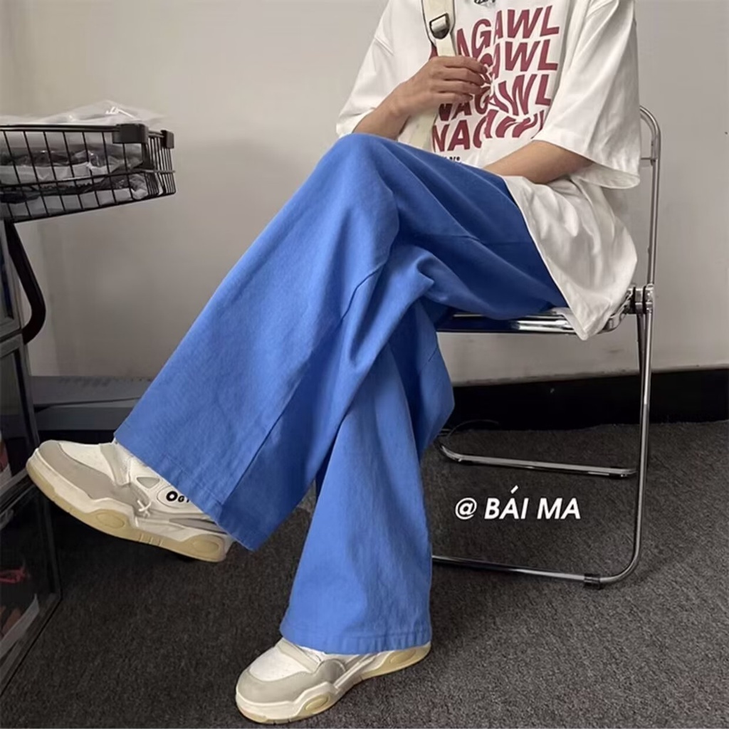 Quần Jean Ống Rộng Thời Trang Hip Hop Đường Phố Cá Tính Cho Nam