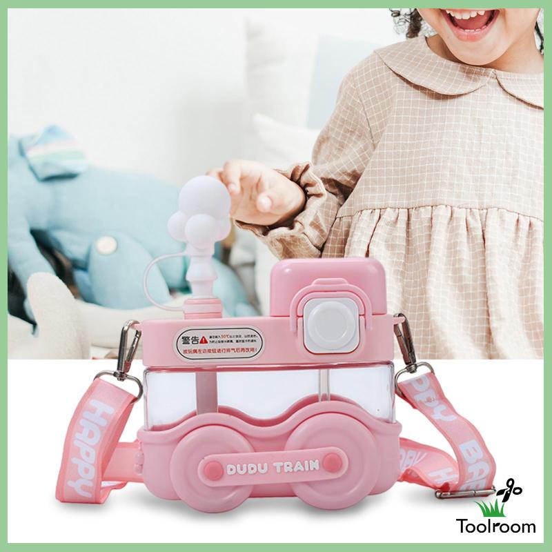 Bình Nước Di Động Dễ Thương Có Dây Đeo Vai Tùy Chỉnh Cho Bé