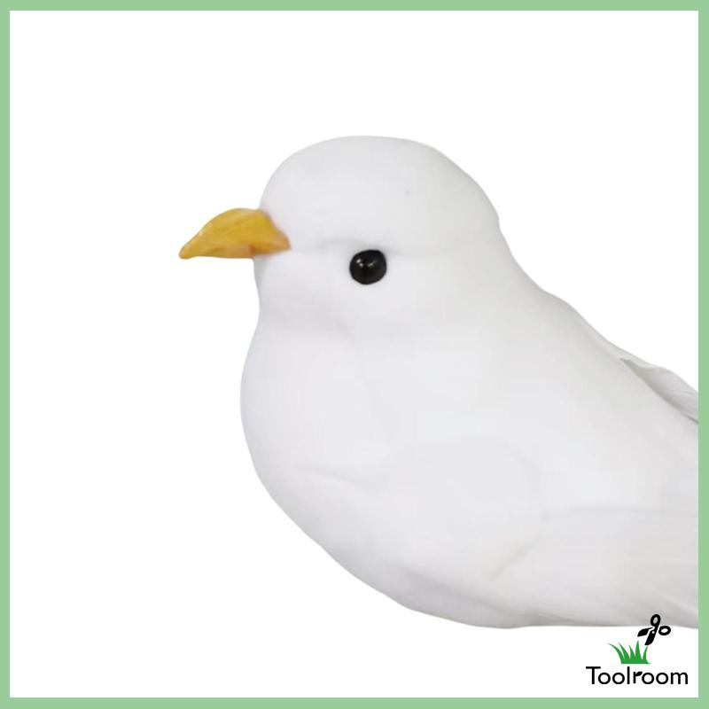 Chim Bồ Câu Nhân Tạo Có Lông Vũ Trang Trí Sân Vườn / Tiệc Cưới
