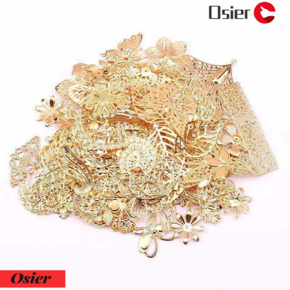 1 50g Lát Hoa / Bướm Bằng Kim Loại Thủ Công Phụ Kiện Làm Trang Sức