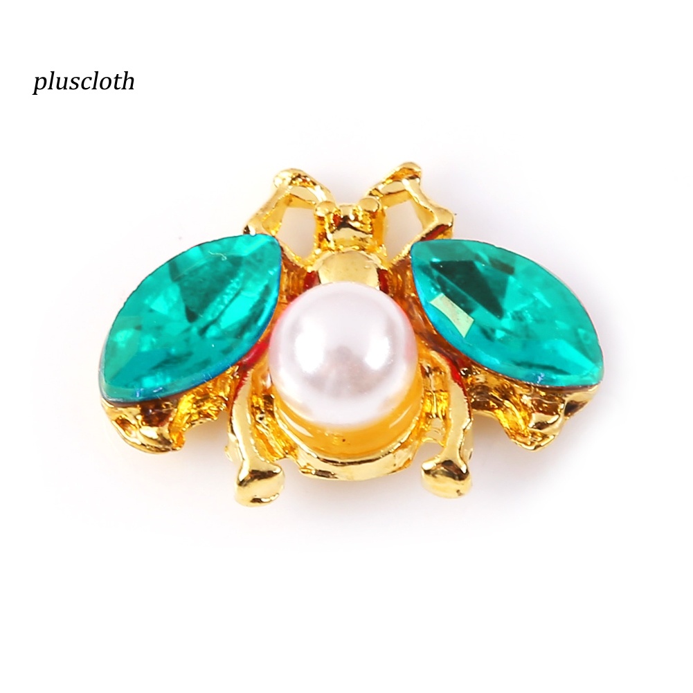 Set 10 Phụ Kiện Trang Trí Móng Tay 3D Hình Chú Ong Đính Đá Xinh Xắn