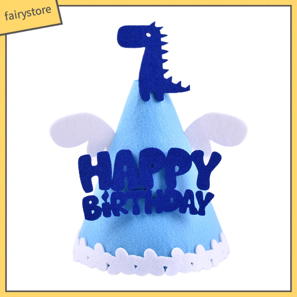 Mũ Sinh Nhật Bằng Vải Nỉ Màu Sắc Tươi Sáng Không Biến Dạng Cho Người Lớn Và Trẻ Em