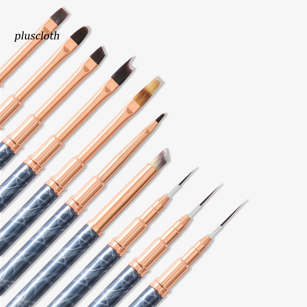 &lt; Pluscloth &gt; Bút Vẽ Trang Trí Móng Nghệ Thuật Bằng Kim Loại Dễ Dàng Cài Đặt Thích Hợp Làm Quà