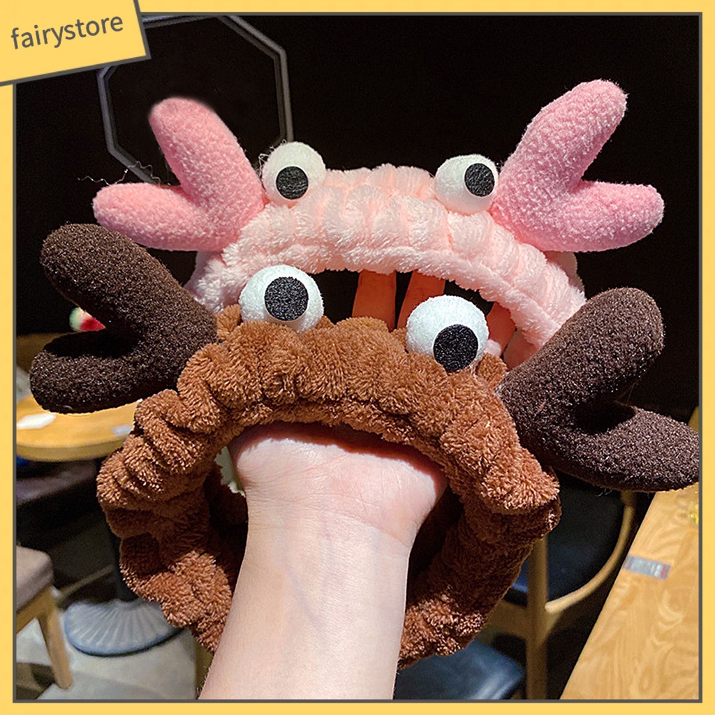 Băng Đô Cài Tóc Co Giãn Hình Tai Cua Hoạt Hình Dễ Thương Cho Nữ