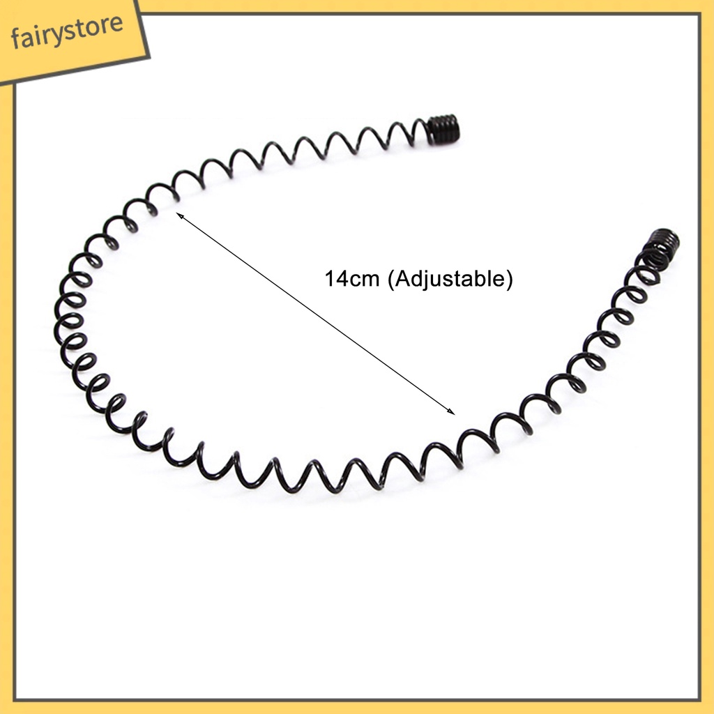 Set 6 Băng Đô Gợn Sóng Màu Đen Vô Hình Chống Trượt Có Thể Điều Chỉnh Chăm Sóc Làm Đẹp Cho Nam