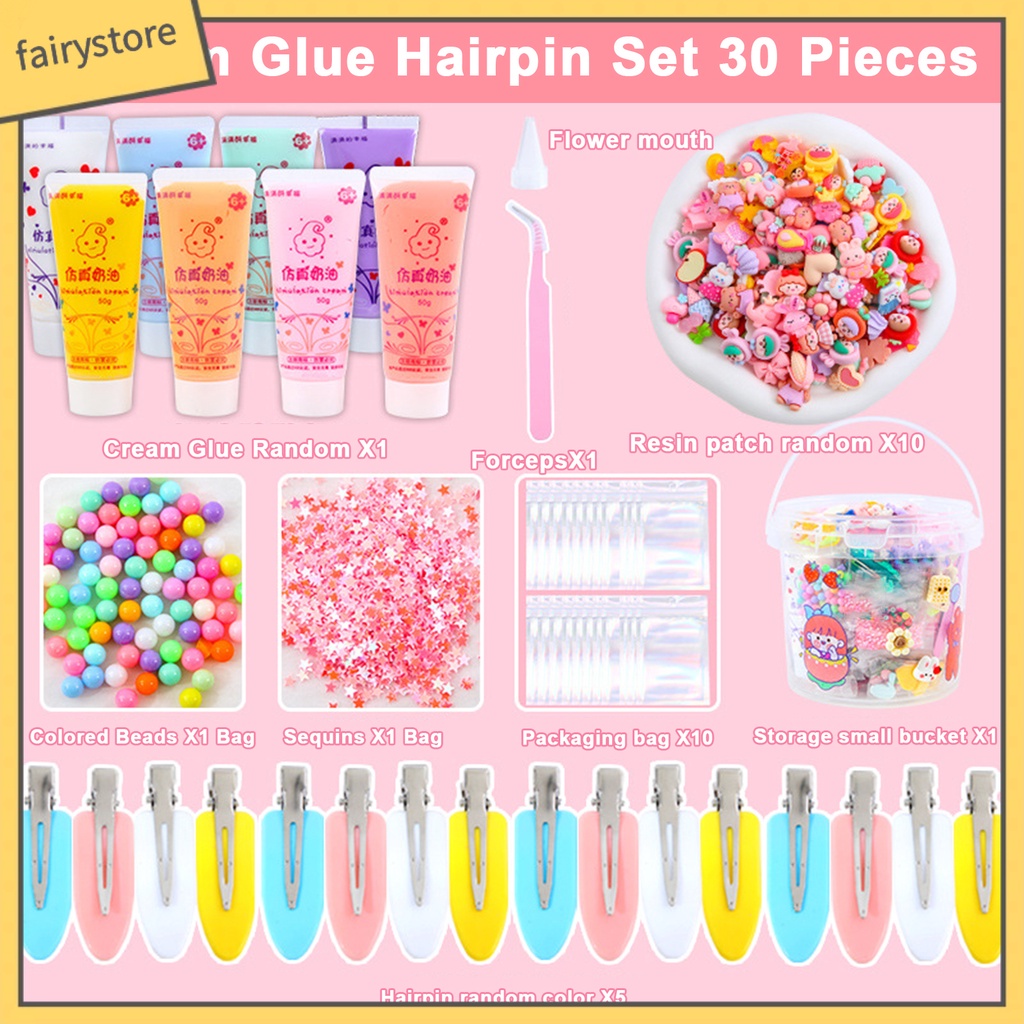 1 Bộ Kẹp Tóc Hình Tàu Lửa Hoạt Hình Đính Kim Sa Nhanh Khô DIY Sáng Tạo Cho Bé