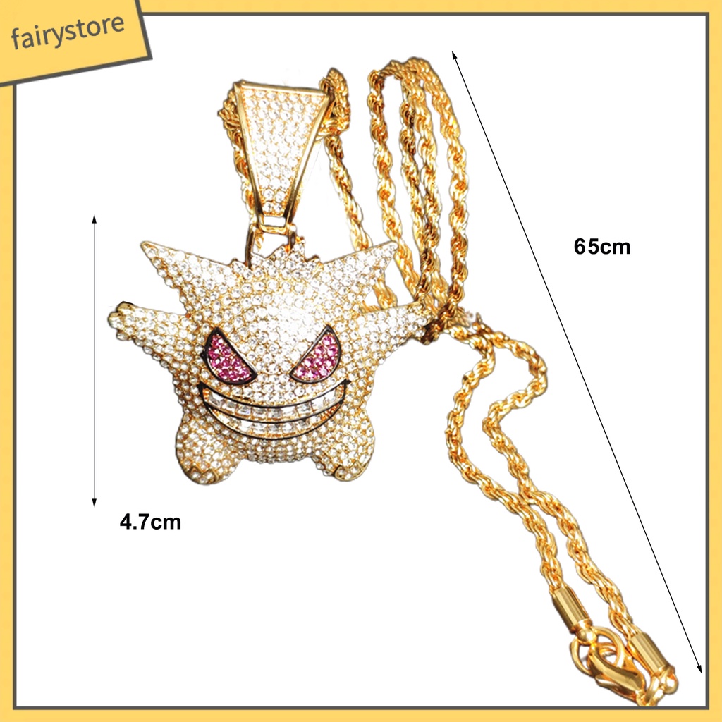 Vòng cổ Mặt Hình Ma Elf Hoạt Hình Đính Đá Cho Nữ