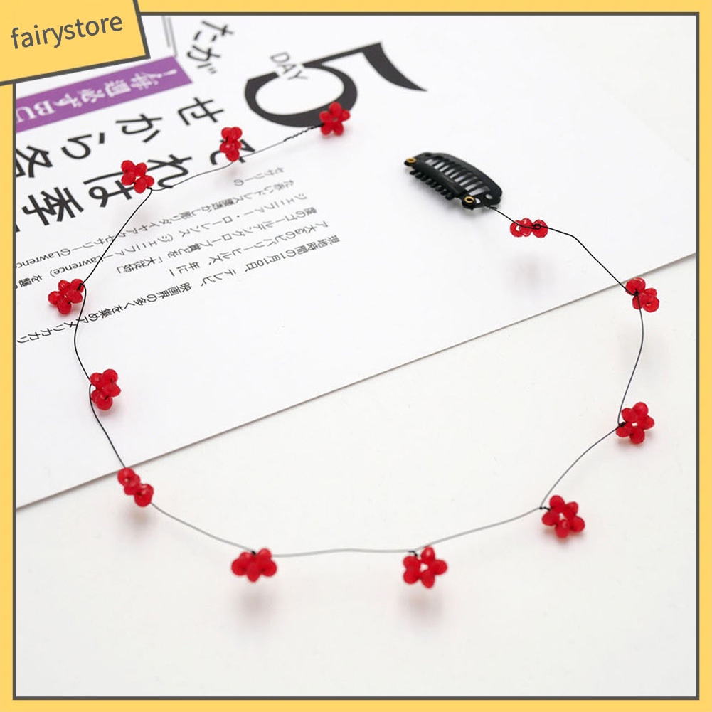 Lược Cài Tóc Vô Hình Họa Tiết Hoa Xinh Xắn Cho Nữ