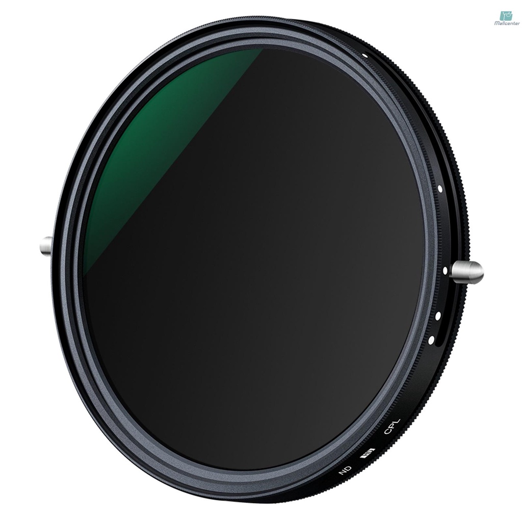 K&F CONCEPT 72mm 2-in-1 Variable Adjustable ND Filter Neutral Density Fader 5-Stop ND2-ND32 and CPL Circular Polarizing Filter Ultra-thin with Cleaning Cloth for Camera Lens