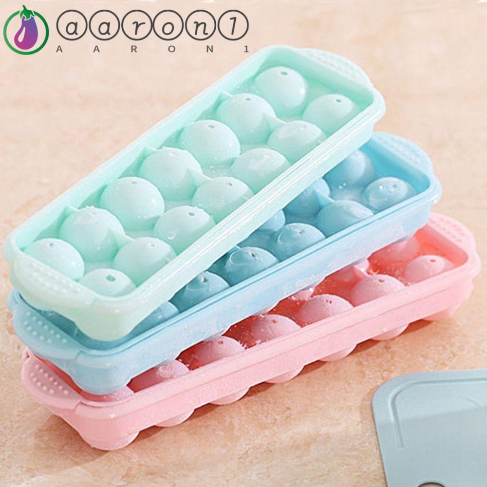 Khuôn Làm Kem 14 Ngăn AARON1 Có Nắp Tròn