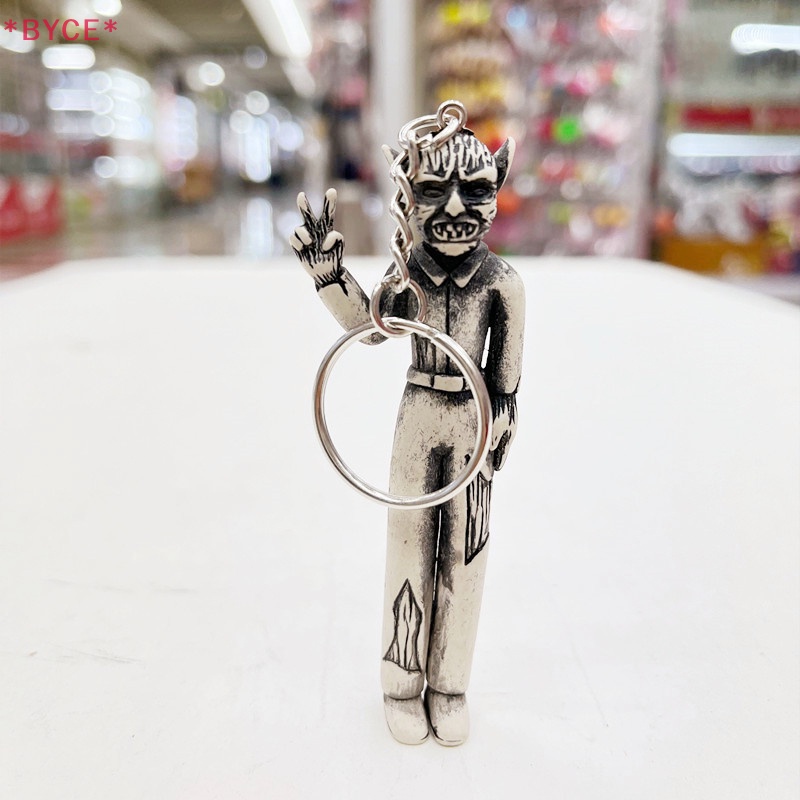 Móc Chìa Khóa Bằng Cao Su Hình Quỷ Phong Cách Gothic Cổ Điển Cho Nam Mới