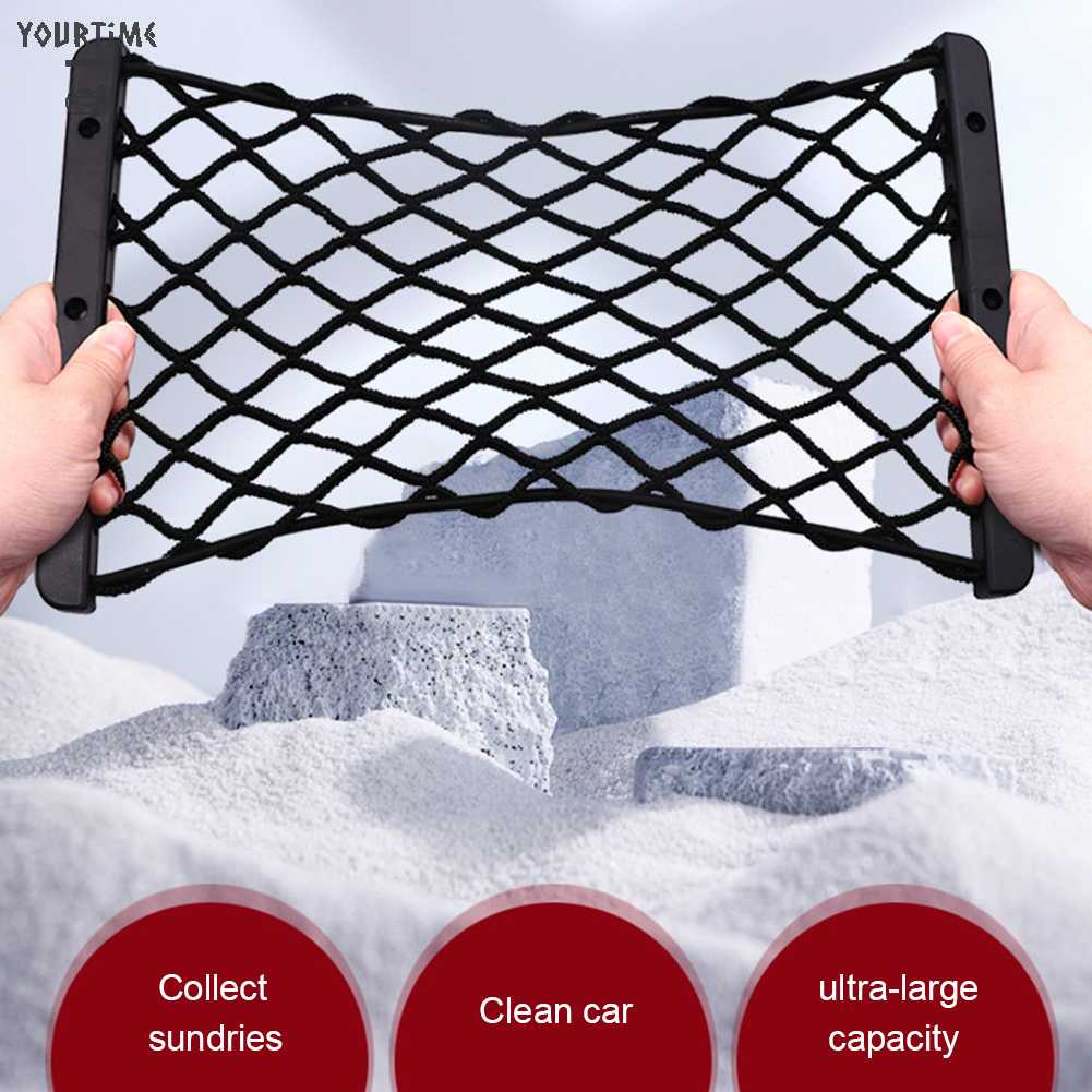 Túi Lưới Đựng Đồ Linh Hoạt Chống Mài Mòn Gắn Sau Lưng Xe Hơi
