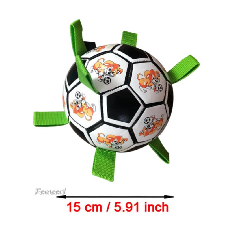 Đồ Chơi Bóng Đá 6 Inches Màu Đỏ Dùng Làm Quà Tặng Sinh Nhật Cho Cún Cưng Trong Nhà / Ngoài Trời Fenteer1