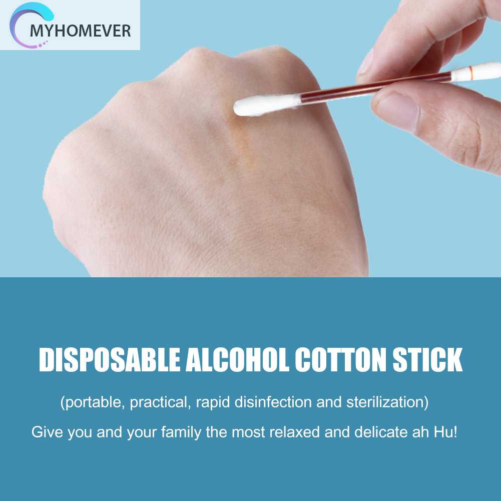 Set 50 / 100 Tăm Bông Y Tế Khử Trùng Dùng Một Lần