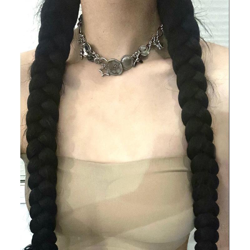 Vòng Cổ Choker Kim Loại Thời Trang Thu Đông Cho Cặp Đôi