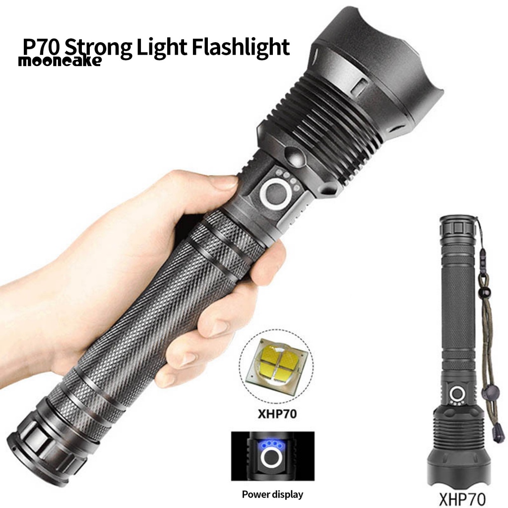 Đèn Pin LED 3 Bánh Răng Type-C Bằng Hợp Kim Nhôm Có Thể Sạc Lại Dùng Cho Cắm Trại Ngoài Trời