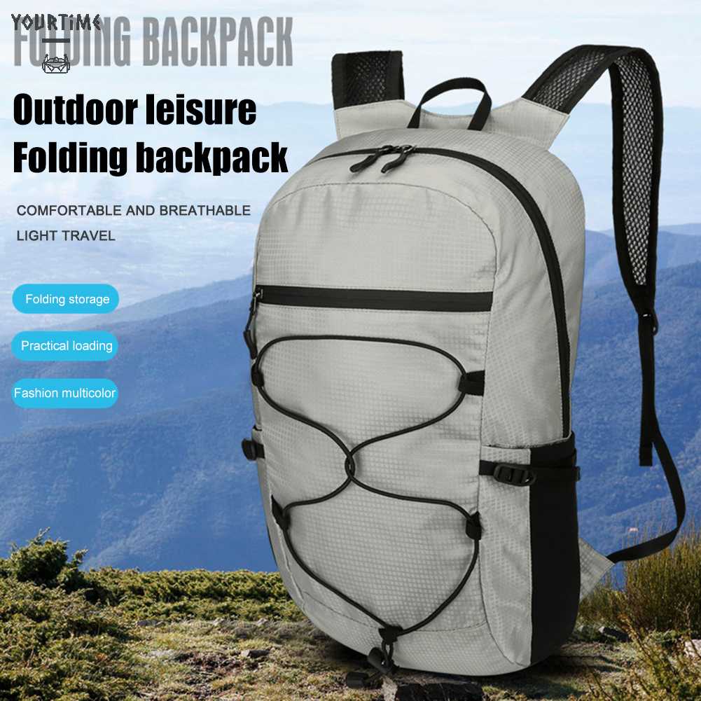 Ba Lô Nylon Gọn Nhẹ Có Thể Gấp Gọn Dùng Cho Leo Núi / Cắm Trại /