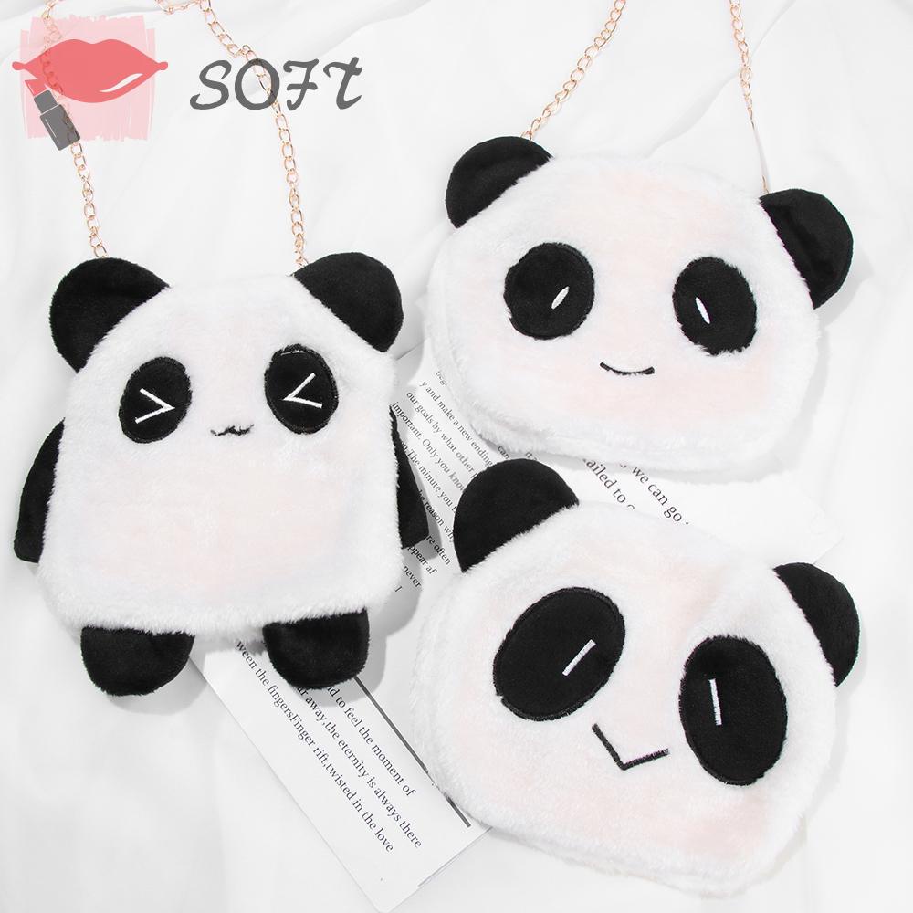 Túi Đeo Chéo Lông Xù Kiểu Hoạt Hình Đáng Yêu Cho Nữ Mùa Thu Đông