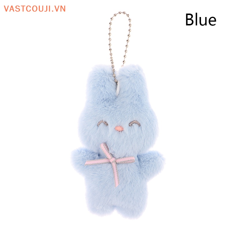 Móc Khóa Thỏ Nhồi Bông Mềm Mại Đáng Yêu