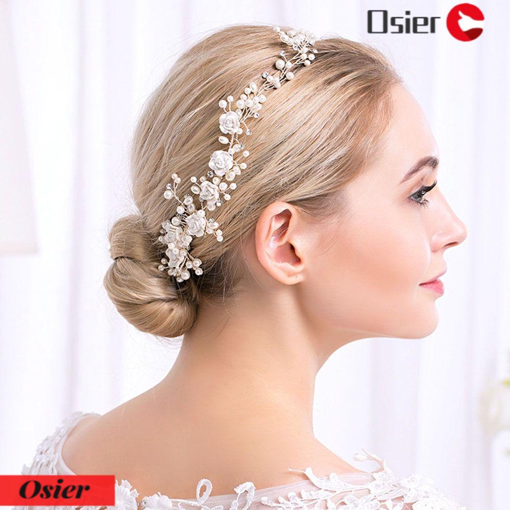 1 Băng Đô Hoa Cài Tóc Thời Trang Cho Cô Dâu