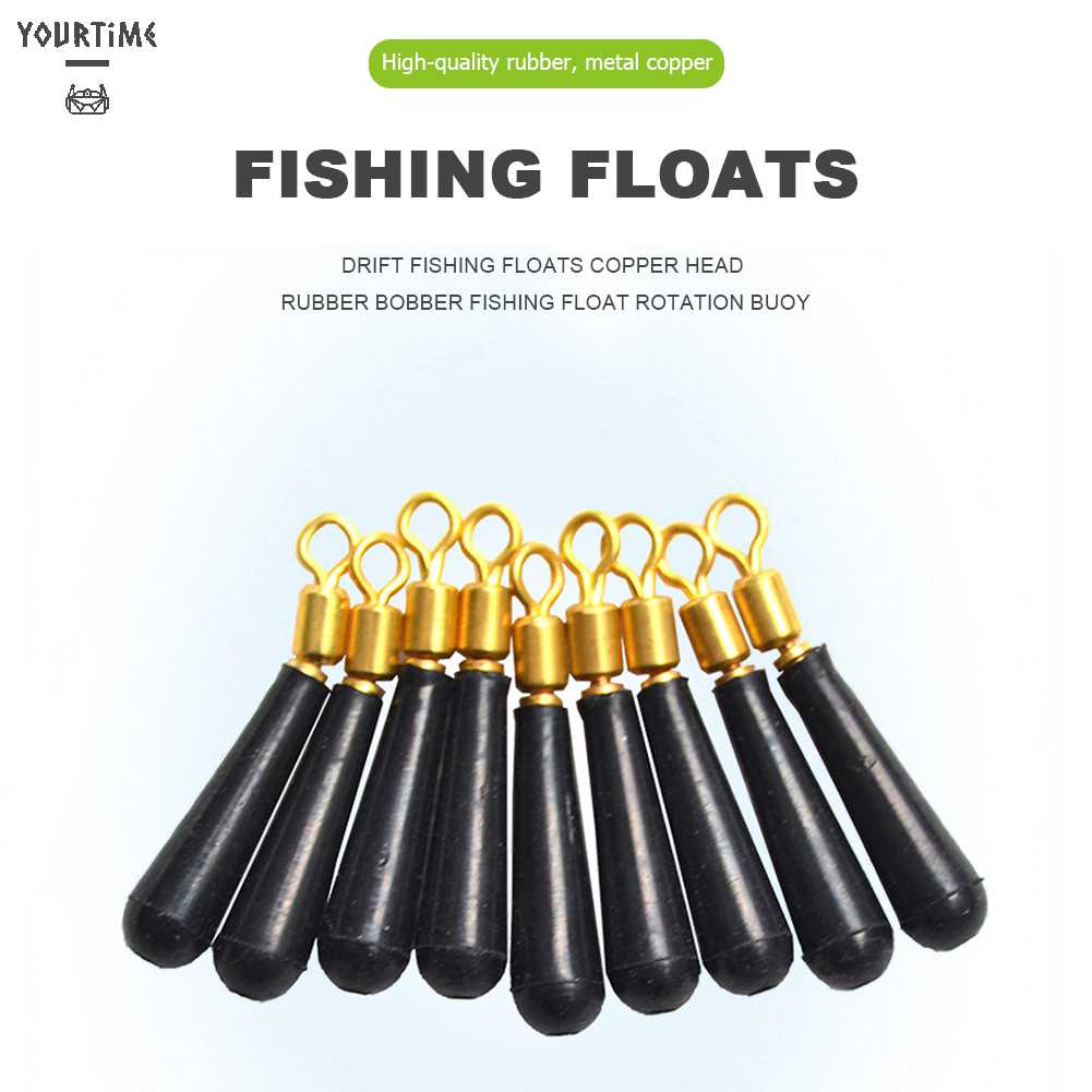 Phao Câu Cá Đầu Đồng Cao Su Xoay Được Tiện Dụng