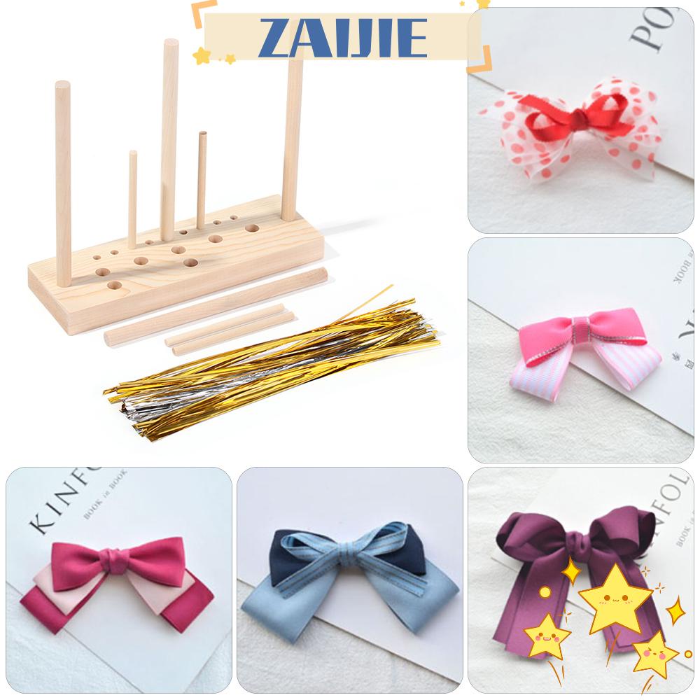 Khuôn Làm Nơ Vòng Hoa 5 Trong 1 Bằng Gỗ Satin Đa Năng ZAIJIE24