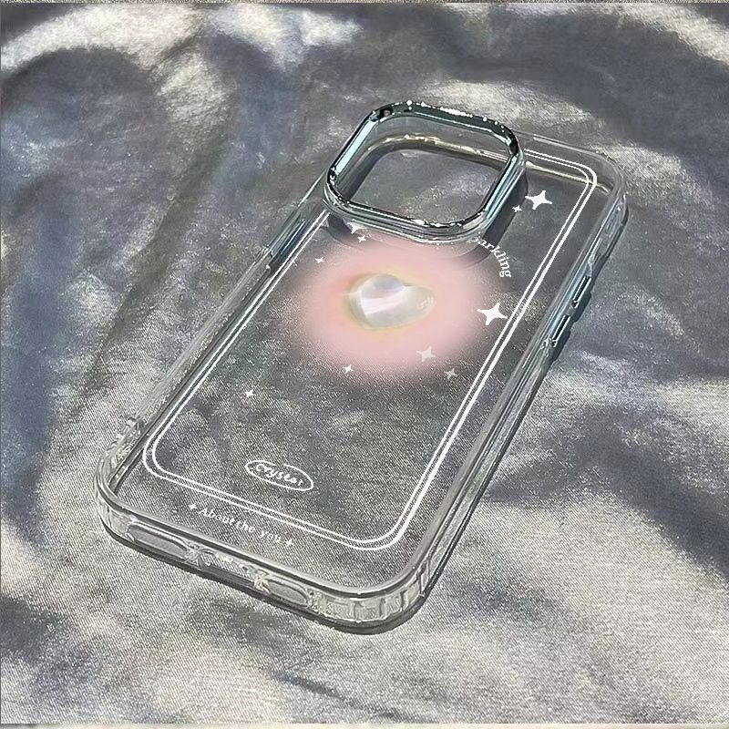 ✅Ốp Điện Thoại Dẻo Họa Tiết Trái Tim Đơn Giản Chống Sốc Cho Iphone127Plus 14pro13 8 Z8H1 11